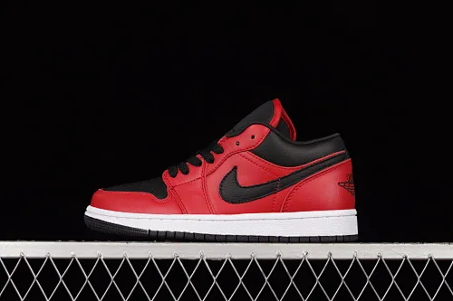 All categories Air Jordan Jordan series basketball shoes Air Jordan 1 Low Z version Air Jordan 1 Low AJ1 Joe 1 new black and red low-top cultural basketball shoes 553560-605